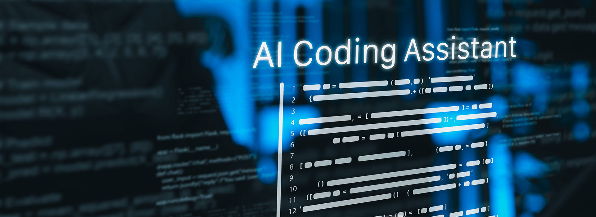 Schriftzug AI Coding Assistant
