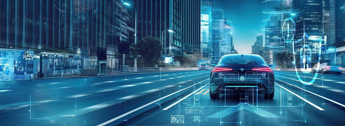 Car on street digital