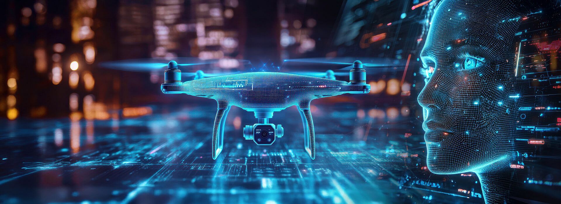 Drone and face