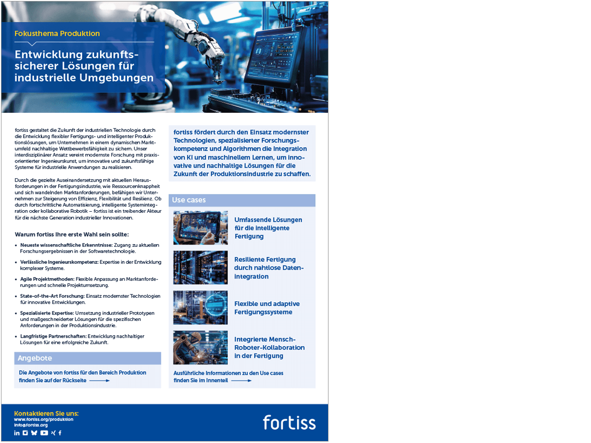 Cover Flyer Produktion